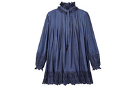 LOUIS VUITTON FW21 Long Sleeved Dress Women's Blue