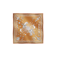 HERMES Silk Scarves Women's Yellow