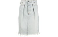 MIU MIU Denim Short Skirts Women's Light Blue