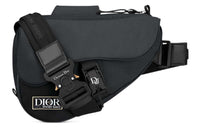 DIOR MYSTERY RANCH Collaboration Nylon Saddle Bag Fanny Pack Sling Bag Men's Black
