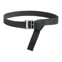 HERMES Calfskin Belt Unisex Gray 3CM