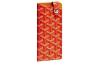 GOYARD Montmartre Canvas With Leather Eyeglass Pouch Small Size Unisex Orange