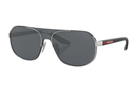 PRADA Irregular Shape Sunglasses Men's Silver