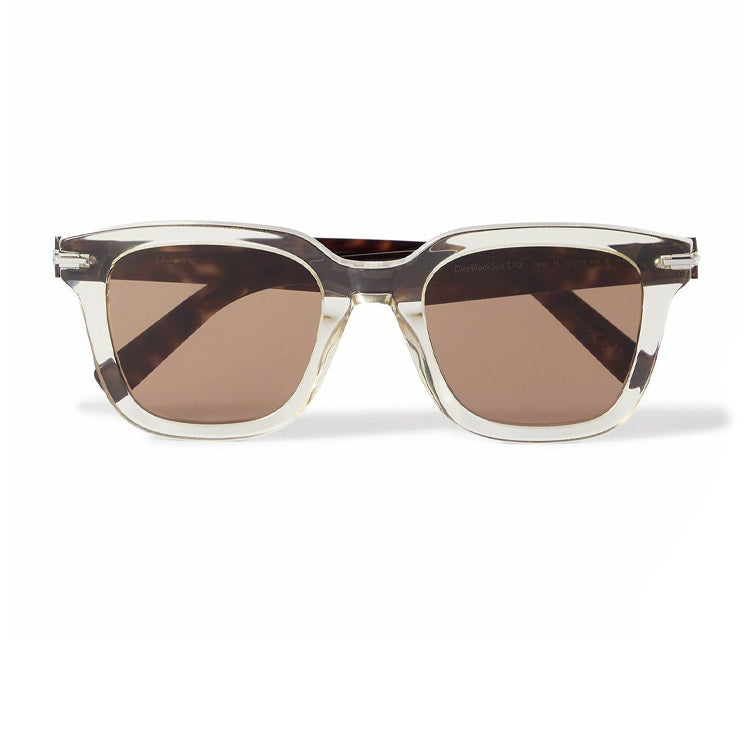 DIOR Acetate Rectangular Sunglasses Men's Tortoiseshell
