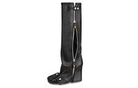LOUIS VUITTON Patti Knee-high Boots Women's Black