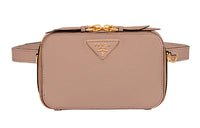 PRADA Leather Fanny Pack Women's Nude Pink