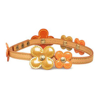 LOUIS VUITTON 2002 Vernis Fleurs Double Wrap Choker Costume Bracelet