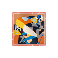 HERMES Silk Scarves Women's Light Brown
