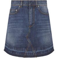 DIOR FW24 Denim Short Skirts Women's Blue