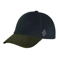 HERMES Calfskin Corduroy Baseball Caps Men's Black