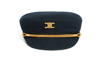 CELINE Triomphe Sailor Cap In Wool Cloth