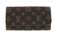 LOUIS VUITTON Canvas Wallet Mini Unisex Brown