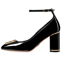 DIOR Miss Dior Chunky Heel High Heels 8cm Women's Black