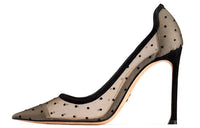 DIOR D-Moi Slim Heel High Heels Women's Black