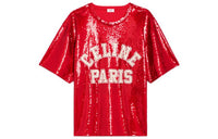 CELINE Regular T Shirt Women's Dark Red