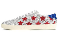 SAINT LAURENT Low-Top Skateboard Shoes Men's Silver