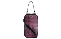 PRADA Crystal Panel Satin Portable Crossbody Bag, Shoulder Bag Unisex Pink