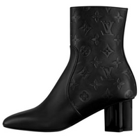 LOUIS VUITTON Silhouette Ankle Boots 6cm Women's Black