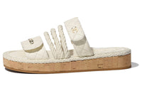 CHANEL Slide Slippers Women's Ivory