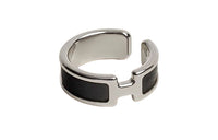 HERMES Clip-On Earrings Unisex Black