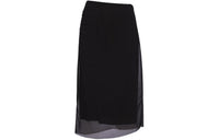PRADA Semi Sheer Pencil Midi Skirt