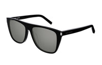 SAINT LAURENT Square Sunglasses Unisex Black