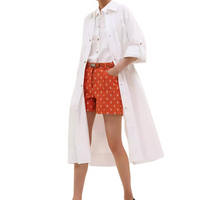 HERMES FW24 Short-Sleeved Dresses Women's White
