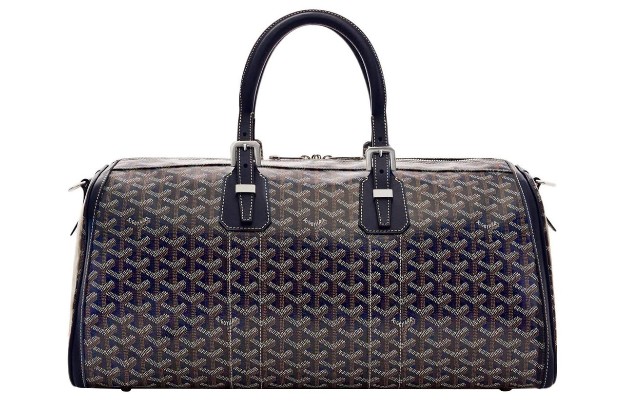 GOYARD Canvas With Calfskin Handbag Shoulder Bag Crossbody Bag Travel Bag Unisex Marine Blue
