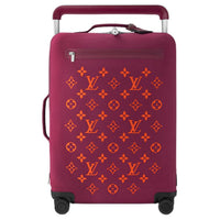 LOUIS VUITTON Horizon Suitcase Soft Jacquard 55 Fuchsia