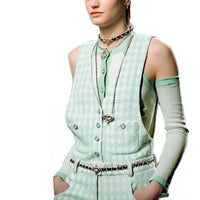 CHANEL 23 New Spring And Summer Arrivals Knitwear Women's Light Green
