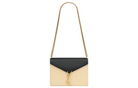 SAINT LAURENT CASSANDRA Calfskin Portable Crossbody Bag, Shoulder Bag Medium Size Women's
