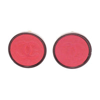 CHANEL Acrylic Clip-On Earrings Women's Pink