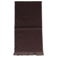 DIOR Wool Knit Scarves Men's Brown