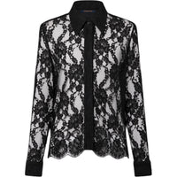 LOUIS VUITTON Floral Lace Shirt