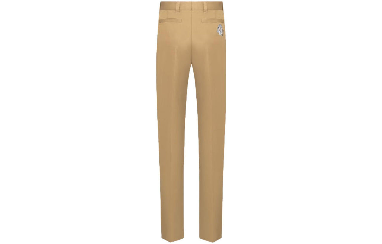 Denim Tears X DIOR Tears Casual Pants Men Beige