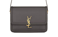 SAINT LAURENT SOLFERINO Leather Tofu Bag, Shoulder Bag, Crossbody Bag Medium Size Women's
