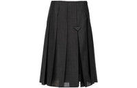 PRADA Casual Long Skirts Women's Coal Gray