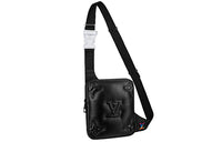 LOUIS VUITTON Asymetrical Sling Bag Monogram Puffer Black