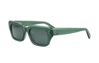 CELINE Acetate Irregular Shape Sunglasses Men's Green