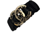 CHANEL Hair Bands Unisex Black