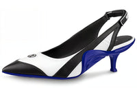 LOUIS VUITTON Archlight Slim Heel High Heels Women's White Blue
