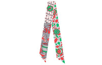 HERMES Silk Scarves Women's Red/Rose Pink/Green