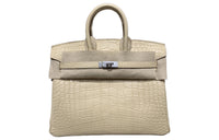 HERMES Birkin Matte Crocodile Leather Birkin Bag Handbags Regular Women's Y1 Vanille Vanilla