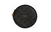 CELINE Coin Purse In Triomphe Canvas