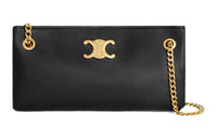 CELINE Cow Leather Handbag, Shoulder Bag Women's Black
