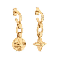 LOUIS VUITTON Metal Earrings Women's Gold