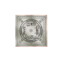 HERMES Silk Scarves Women's White