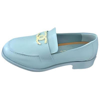 CHANEL Loafers 3.5cm Women's Blue