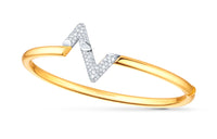 LOUIS VUITTON Lv Volt Upside Down Bracelet Yellow Gold White Gold And Diamonds