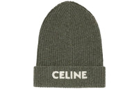 CELINE Beanies Women's Khaki Green